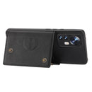 For Xiaomi 12 Pro Double Buckle PU + TPU Shockproof Magnetic Phone Case(Black)