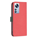 For Xiaomi 12 Pro BF13 Color Matching Cross Texture Leather Phone Case(Red)