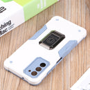 For Samsung Galaxy A03s 165.8mm Ring Holder Non-slip Armor Phone Case(White)