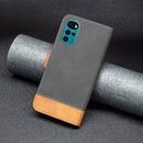 For Motorola Moto G22 BF11 Color Matching Skin Feel Leather Phone Case(Black)