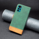 For Motorola Moto G22 BF11 Color Matching Skin Feel Leather Phone Case(Green)