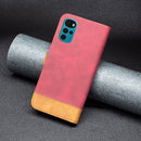 For Motorola Moto G22 BF11 Color Matching Skin Feel Leather Phone Case(Red)