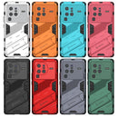 For vivo X80 Pro Punk Armor PC + TPU Phone Case with Holder(Black)
