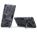 For vivo X80 Pro Punk Armor PC + TPU Phone Case with Holder(Grey)