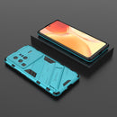 For vivo X80 Pro Punk Armor PC + TPU Phone Case with Holder(Blue)