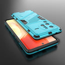 For vivo X80 Pro Punk Armor PC + TPU Phone Case with Holder(Blue)
