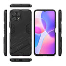 For Honor X30i / Play6T Pro / X8 Punk Armor PC + TPU Phone Case with Holder(Black)