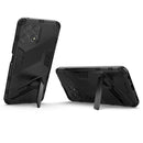 For Honor X30i / Play6T Pro / X8 Punk Armor PC + TPU Phone Case with Holder(Black)