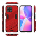 For Honor X30i / Play6T Pro / X8 Punk Armor PC + TPU Phone Case with Holder(Red)