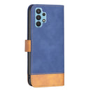 For Samsung Galaxy A32 4G BF11 Color Matching Skin Feel Leather Phone Case(Blue)