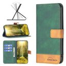 For Samsung Galaxy A32 4G BF11 Color Matching Skin Feel Leather Phone Case(Green)