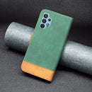 For Samsung Galaxy A32 4G BF11 Color Matching Skin Feel Leather Phone Case(Green)