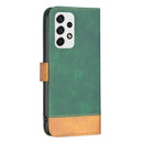 For Samsung Galaxy A53 BF11 Color Matching Skin Feel Leather Phone Case(Green)