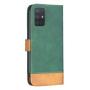 For Samsung Galaxy A71 4G BF11 Color Matching Skin Feel Leather Phone Case(Green)