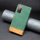 For Samsung Galaxy S20 FE BF11 Color Matching Skin Feel Leather Phone Case(Green)