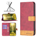 For Samsung Galaxy S20 FE BF11 Color Matching Skin Feel Leather Phone Case(Red)
