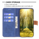 For Samsung Galaxy S21 Ultra 5G BF11 Color Matching Skin Feel Leather Phone Case(Blue)