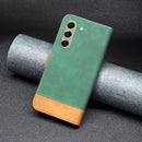 For Samsung Galaxy S21 FE 5G BF11 Color Matching Skin Feel Leather Phone Case(Green)