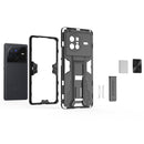For vivo X80 Supersonic PC + TPU Shock-proof Phone Case(Black)