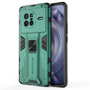 For vivo X80 Supersonic PC + TPU Shock-proof Phone Case(Green)