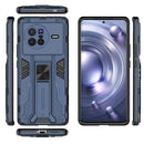 For vivo X80 Supersonic PC + TPU Shock-proof Phone Case(Blue)