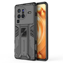 For vivo X80 Pro Supersonic PC + TPU Shock-proof Phone Case(Black)