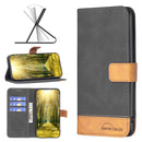 For Xiaomi 12 Pro BF11 Color Matching Skin Feel Leather Phone Case(Black)