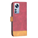 For Xiaomi 12 Pro BF11 Color Matching Skin Feel Leather Phone Case(Red)