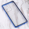 For Samsung Galaxy S21 Ultra 5G HD Magnetic Metal Tempered Glass Phone Case(Blue)