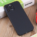 DFANS DESIGN Kevlar Carbon Fiber PC Phone Case For iPhone 13 Pro(Dark Blue)