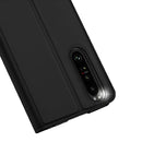 For Sony Xperia 1 IV DUX DUCIS Skin Pro Series PU + TPU Leather Phone Case(Black)