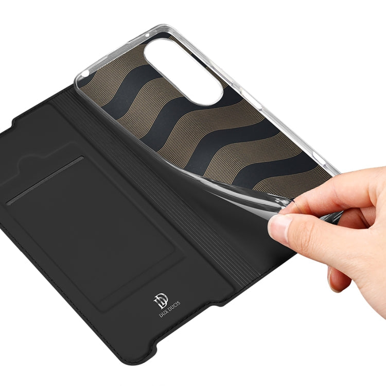 For Sony Xperia 1 IV DUX DUCIS Skin Pro Series PU + TPU Leather Phone Case(Black)