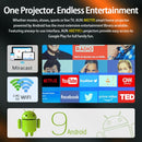 AUN AKEY9 1920x1080 6000 Lumens Home Theater Smart Projector Android 9.0(EU Plug)