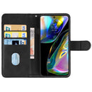 For Motorola Moto G82 Leather Phone Case(Black)