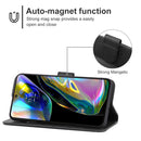 For Motorola Moto G82 Leather Phone Case(Black)