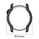 For Garmin Fenix 7X TPU Half-pack Hollowed Electroplating Watch Case(Black)
