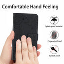 For Motorola Moto G52 Skin Feel Butterfly Peony Embossed Leather Phone Case(Black)