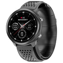 P30 1.3 inch IPS Screen Smart Watch Support Air Pump Blood Pressure Monitoring with Black TPU Band(Black+Black)