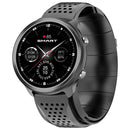 P30 1.3 inch IPS Screen Smart Watch Support Air Pump Blood Pressure Monitoring with Black TPU Band(Black+Grey)