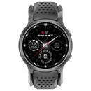 P30 1.3 inch IPS Screen Smart Watch Support Air Pump Blood Pressure Monitoring with Black TPU Band(Black+Grey)