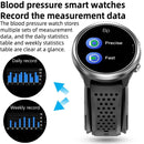 P30 1.3 inch IPS Screen Smart Watch Support Air Pump Blood Pressure Monitoring with Black TPU Band(Silver+Black)