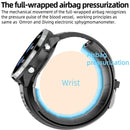 P30 1.3 inch IPS Screen Smart Watch Support Air Pump Blood Pressure Monitoring with Black TPU Band(Silver+Black)