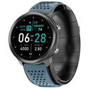 P30 1.3 inch IPS Screen Smart Watch Support Air Pump Blood Pressure Monitoring with Blue TPU Band(Black+Black)