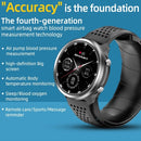P30 1.3 inch IPS Screen Smart Watch Support Air Pump Blood Pressure Monitoring with Blue TPU Band(Black+Black)