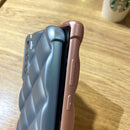 For Samsung Galaxy S22 Ultra 5G Elegant Rhombic Texture TPU Phone Case(Pink)