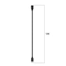 For Garmin Descent G1/Fenix 7/Tactix 7 Universal Type-C / USB-C Smart Watch Charging Cable, Length: 1m(Black)