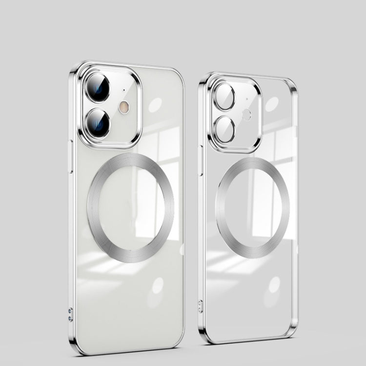 MagSafe Magnetic Electroplated Phone Case For iPhone 12(Silver)
