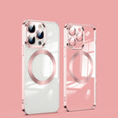 MagSafe Magnetic Electroplated Phone Case For iPhone 12 Pro(Rose Gold)
