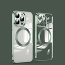 MagSafe Magnetic Electroplated Phone Case For iPhone 12 Pro Max(Dark Green)