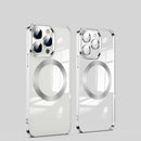 MagSafe Magnetic Electroplated Phone Case For iPhone 12 Pro Max(Silver)